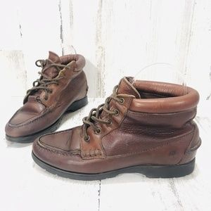 Timberland Waterproof Leather Moc Toe Ankle Boots